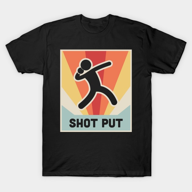 Vintage Style Shot Put Poster T-Shirt by MeatMan